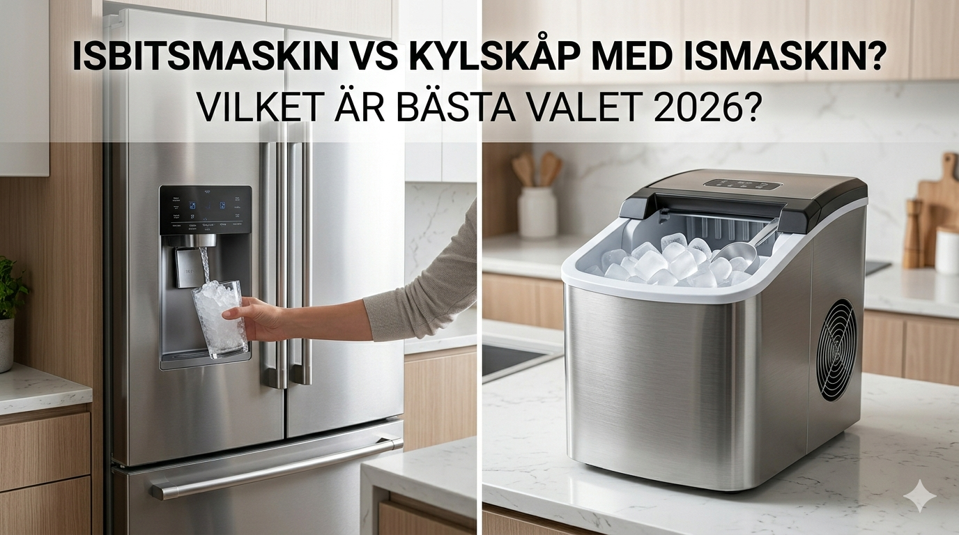 Isbitsmaskin eller kylskåp med ismaskin: Vilket är det bästa valet?