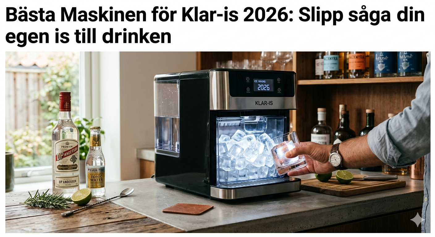 Bästa Maskinen för Klar-is 2026: Slipp såga din egen is till drinken